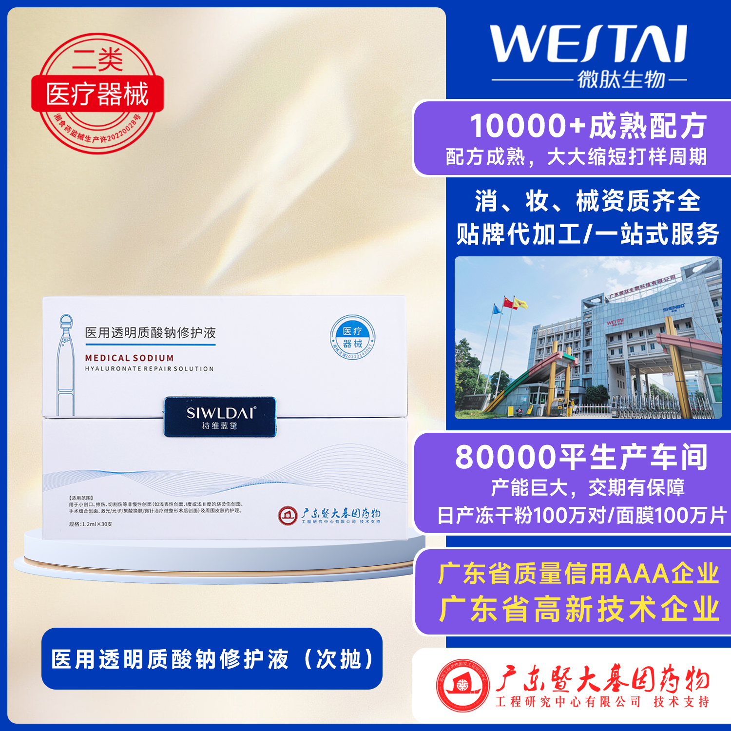 醫用透明質酸鈉修護液（次拋）